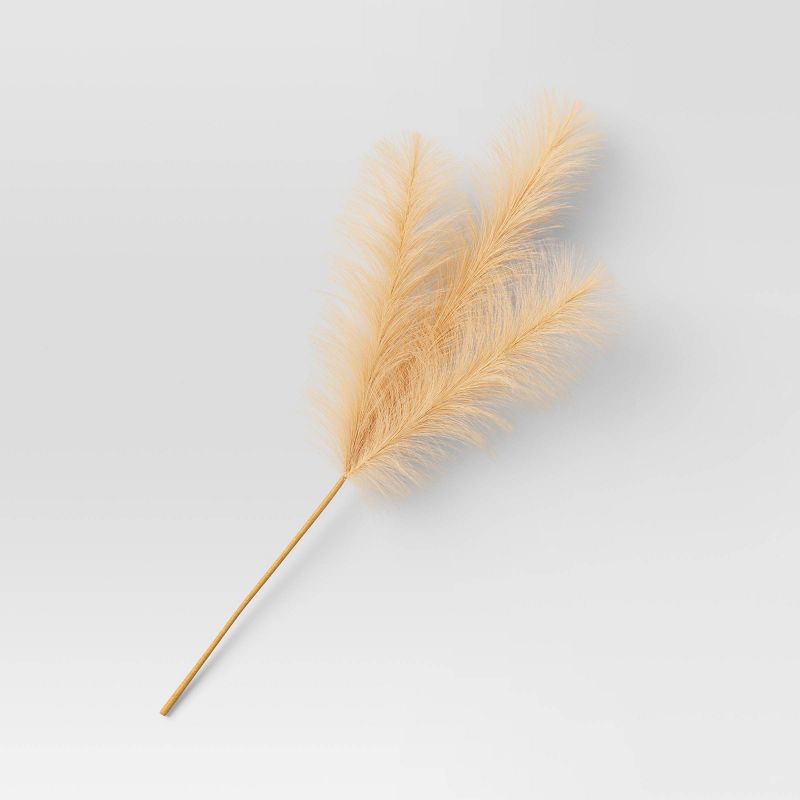 Fluffy Pampas Artificial Stem Tan - Threshold