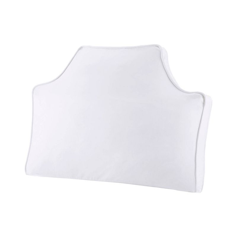 26"x34" Oversized Headboard Cotton And Canvas Lumbar Throw Pillow White - Intelligent Design: King Size, Removable Cover, Medium Fill : Target
