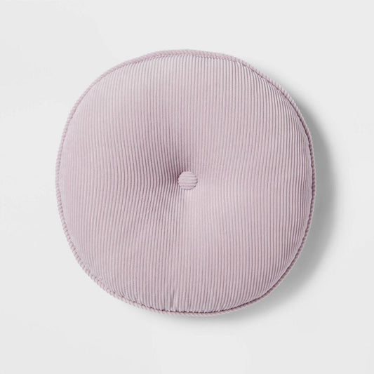 Round Decorative Pillow Lavender - Room Essentials™: Indoor Corduroy, Teen-friendly, Oeko-tex Certified : Target