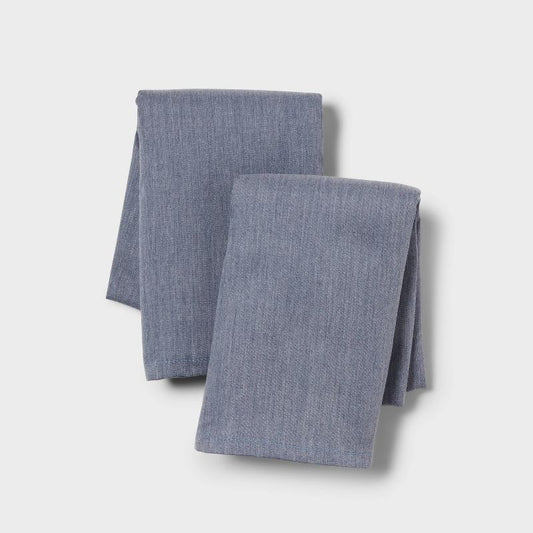 Standard Easy Care Cotton Blend Sateen Pillowcase Navy - Room Essentials™: 225 Thread Count, Percale Weave, Oeko-tex Certified : Target