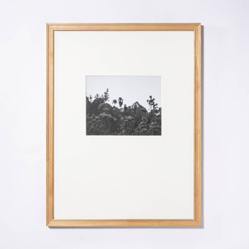 18" x 24" Matted to 8" x 10" Gallery Frame Natural Wood - Threshold designed with Studio McGee