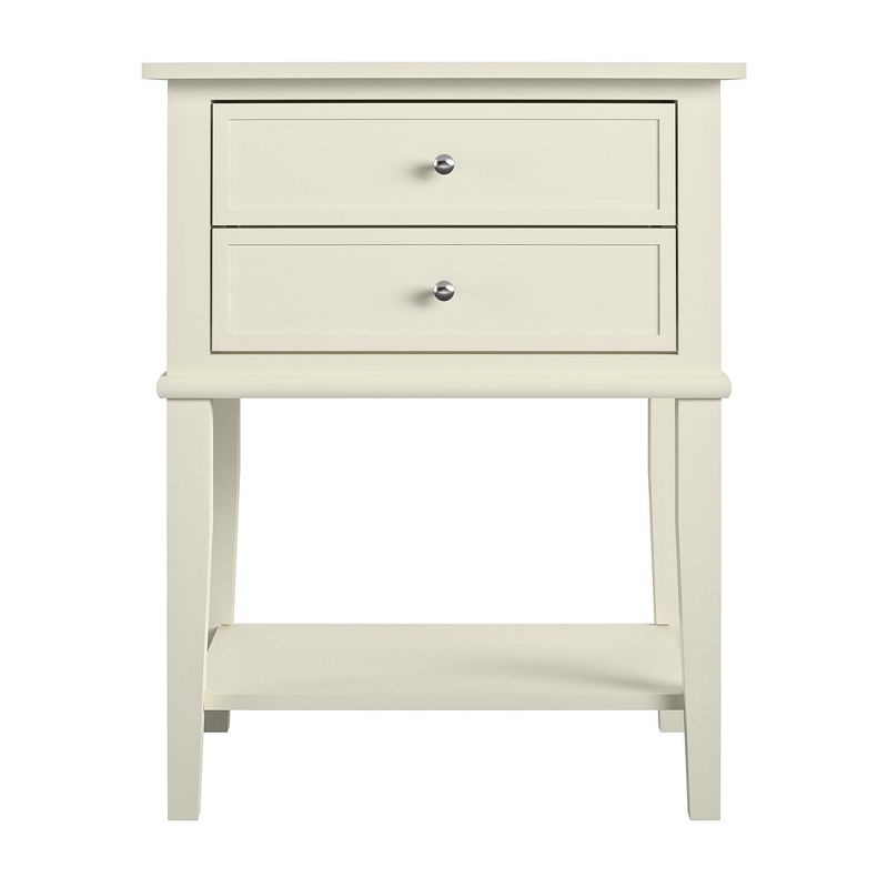 Ameriwood Home Franklin Accent Table With 2 Drawers, Soft White : Target