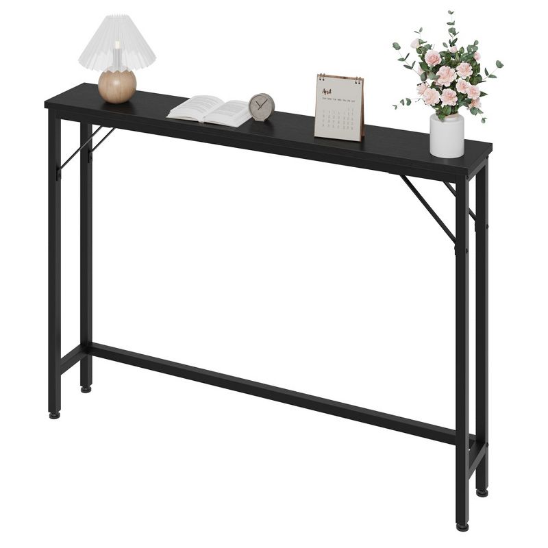 Whizmax Narrow Console Table, 39.3" Small Entryway Table, Thin Sofa Table, Side Table, Display Table, For Hallway, Bedroom, Living Room, Foyer, Black : Target