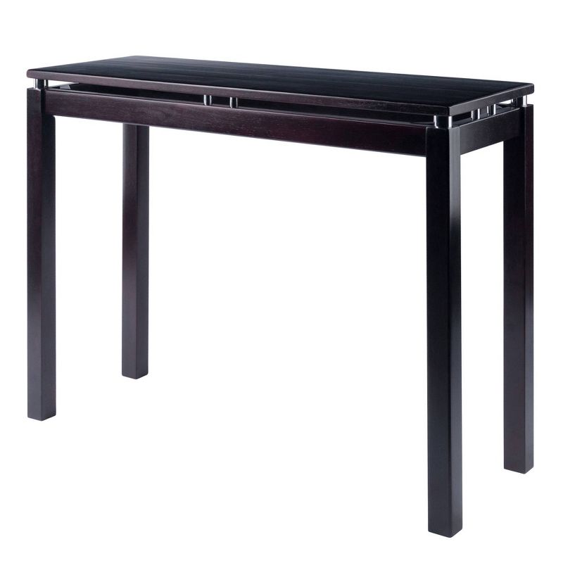 Linea Console Table Dark Espresso - Winsome: Hardwood Frame, Wood Veneer Top, Spot Clean, Assembly Required : Target