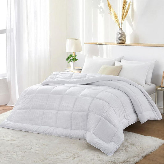 Peace Nest All Season Down Alternative Comforter Duvet Insert With Square Jacquard Cover, Twin : Target