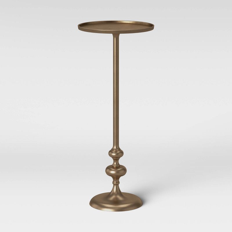 Londonberry Turned Accent Table Small Brass - Threshold™ : Target