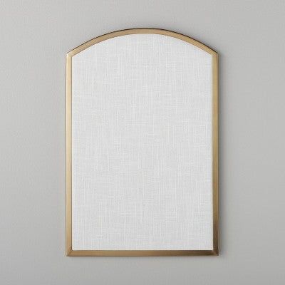 Arched 16x24 Fabric Bulletin Board Brass - Hearth & Hand with Magnolia