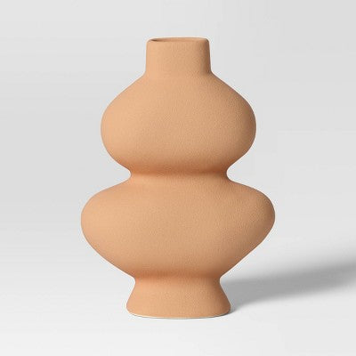 Short Ceramic Organic Modern Vase - Threshold