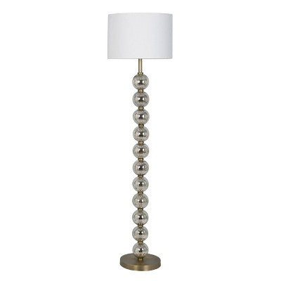 Stacked Glass Ball Floor Lamp Gray - Threshold