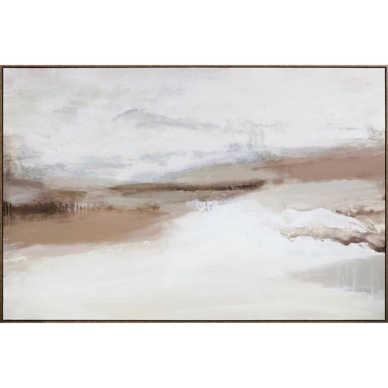 58" x 38" Abstract Horizon Framed Wall Canvas - Threshold designed with Studio McGee