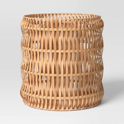 Small Vertical Natural Weave Basket - Threshold