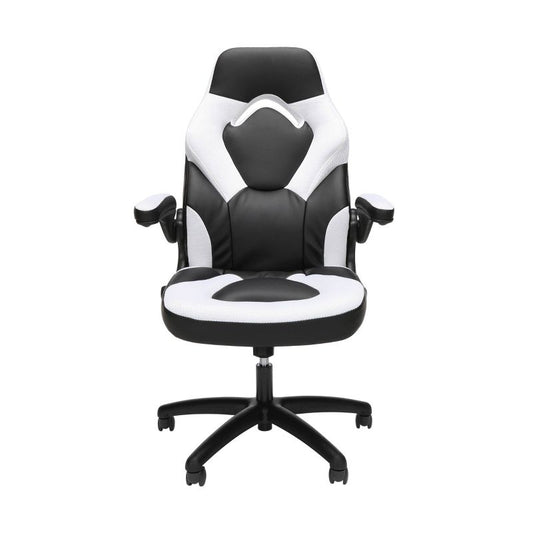 Respawn 3085 Ergonomic Gaming Chair With Flip-up Arms White: Bonded Leather, Steel Frame, Lumbar Support : Target