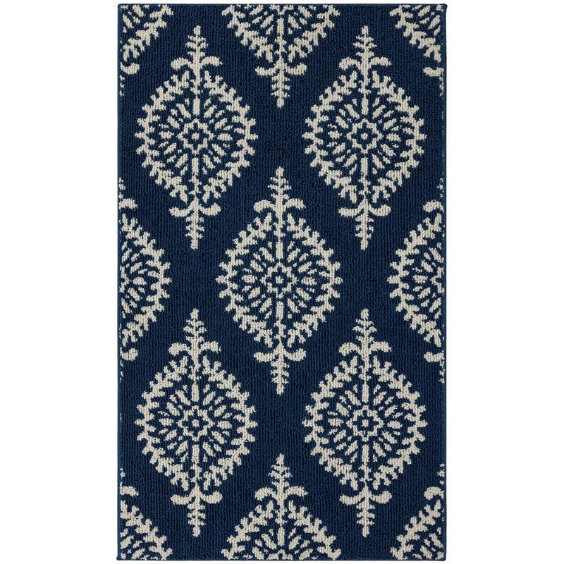 2'6"x4' Washable Paisley Tufted Accent Rugs Indigo - Threshold