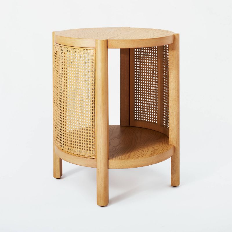 Portola Hills Woven Accent Table Natural - Threshold designed with Studio McGee