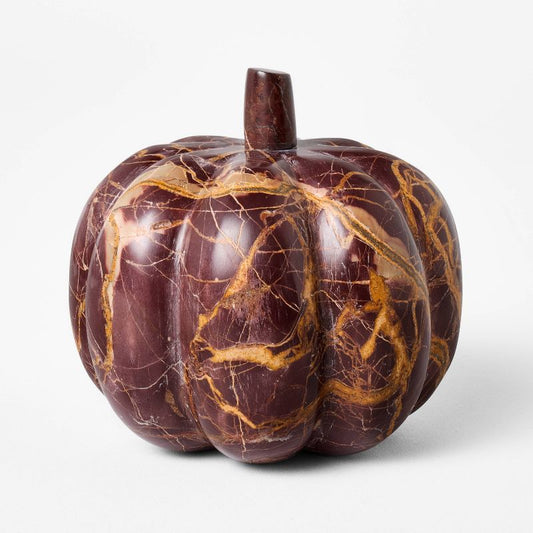Small Marble Pumpkin Red - Threshold designed with Studio McGee