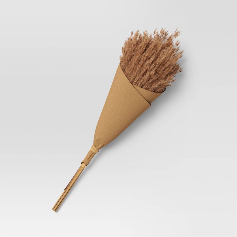 Orange Pampas Dried Grass Preserved Bundle - Threshold