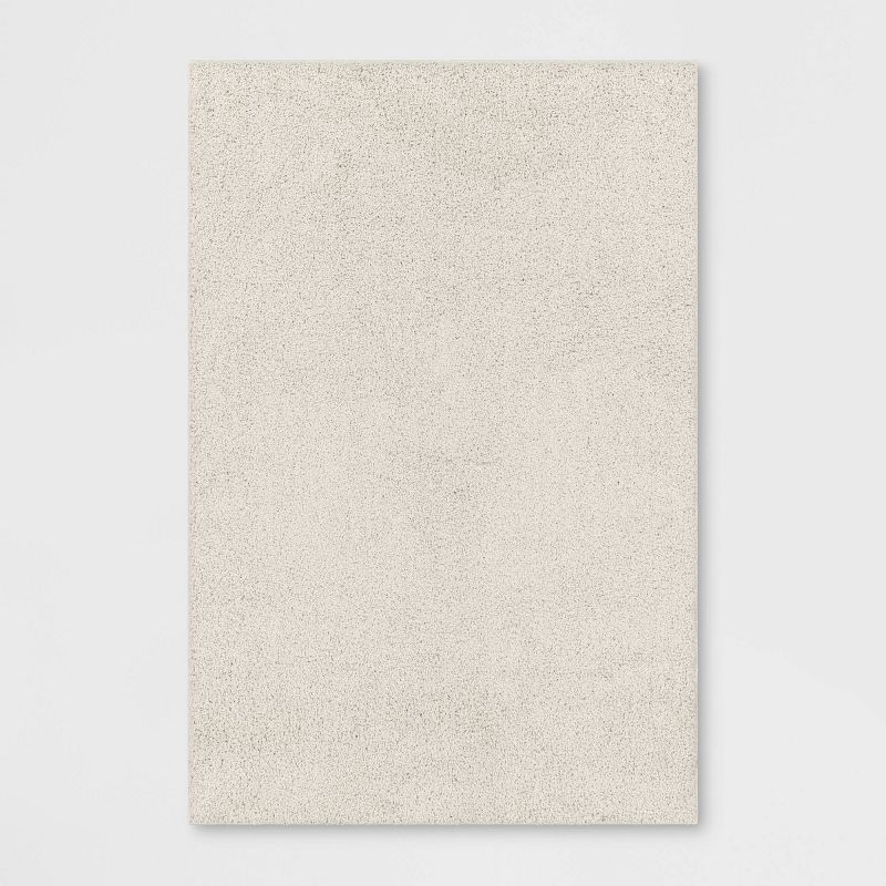 4'x5'5" Shag Area Rug Ivory - Room Essentials