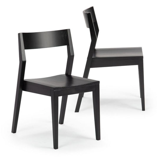 Plank+Beam Modern Dining Chair Set of 2, Wooden Chairsf or Kitchen, Office, Living Room