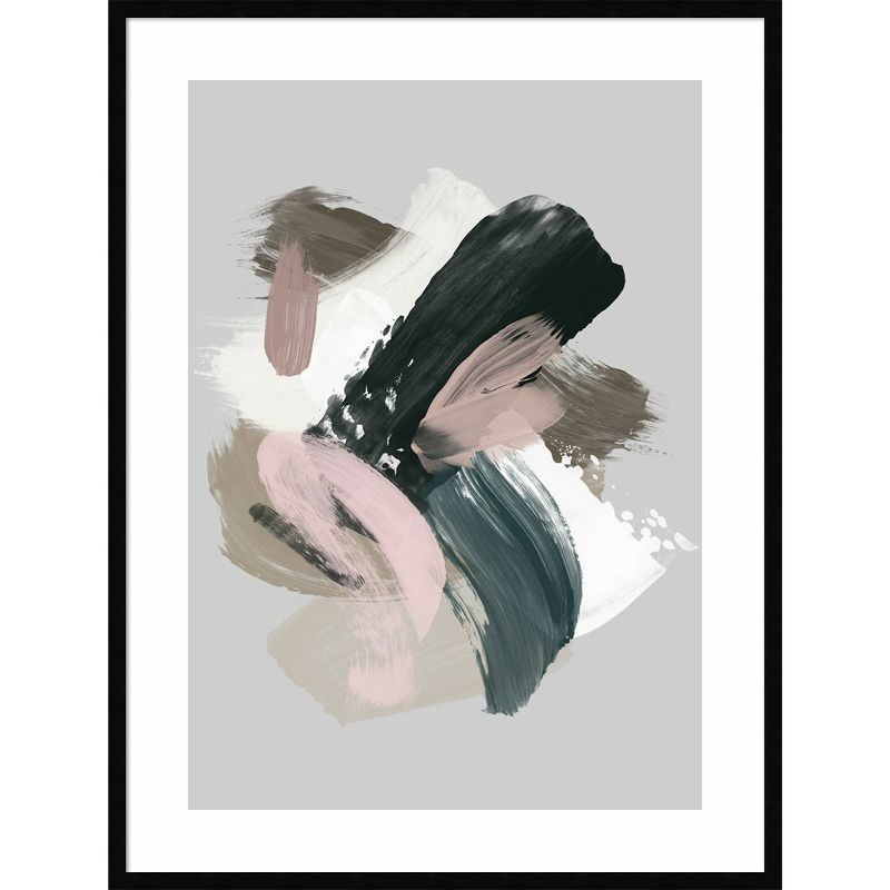 31" x 41" Serene Delight II by Urban Road Framed Wall Art Print Black - Amanti Art