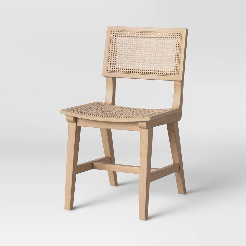 Tormod Backed Cane Fully Assembled Dining Chair Natural - Threshold™ : Target