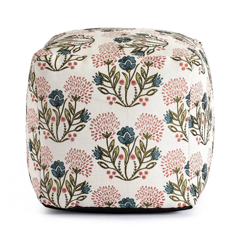 Gordes Indoor/Outdoor Pouf Orange - Anji Mountain