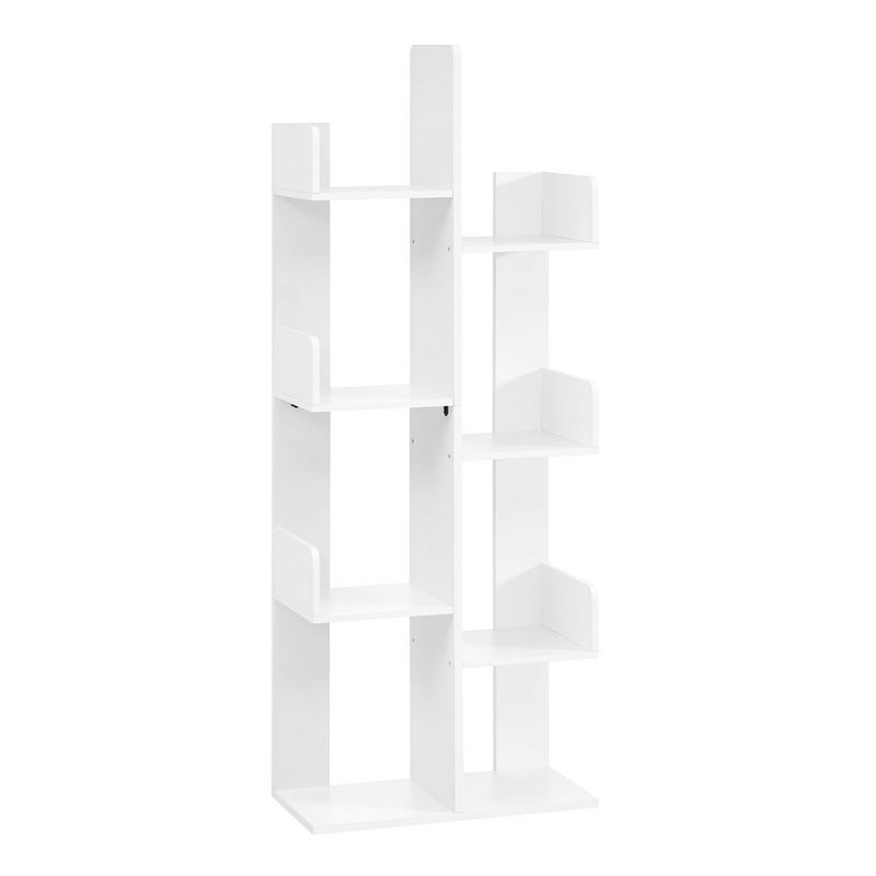 Vasagle Bookcase Tree-shaped Bookshelf With 8 Storage Shelves White : Target