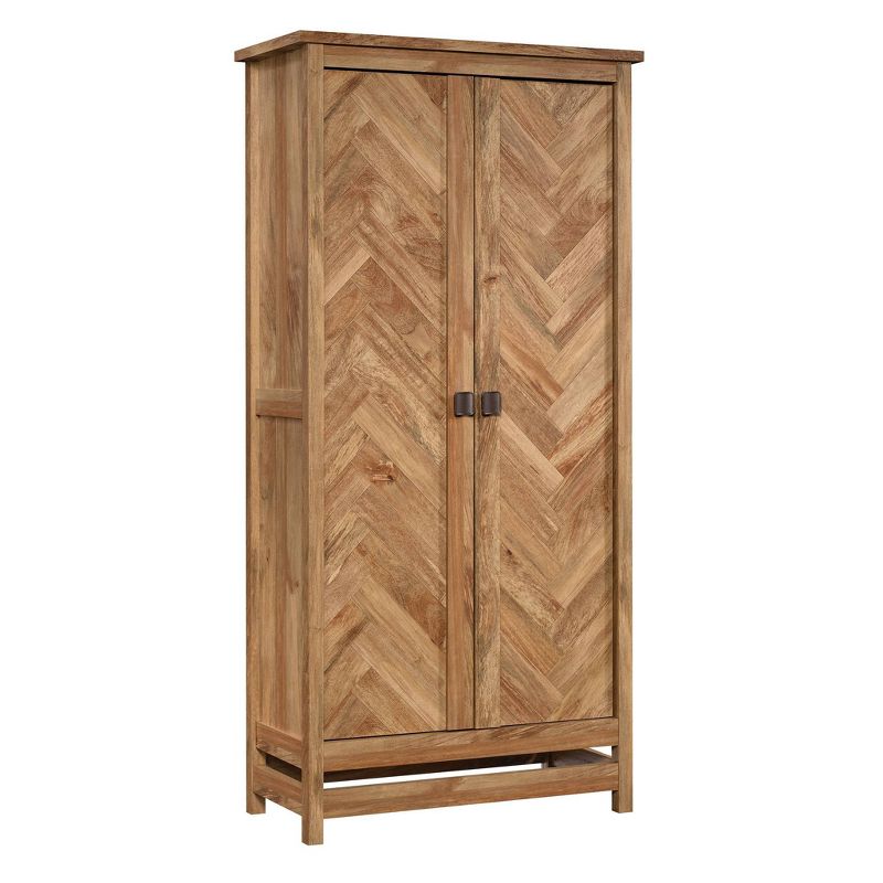 71" Cannery Bridge Cabinet Sindoori Mango - Sauder: Mid-Century Modern, Adjustable Shelves, UPC 042666046282