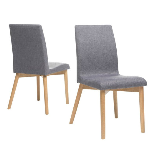 Set Of 2 Orrin Dining Chair Dark Gray - Christopher Knight Home: Upholstered, Rubberwood Legs, Scandinavian Style : Target