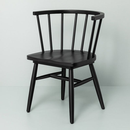 Shaker Dining Chair - Black - Hearth & Hand™ With Magnolia: Rubberwood Frame, Curved Back, Farmhouse Style : Target