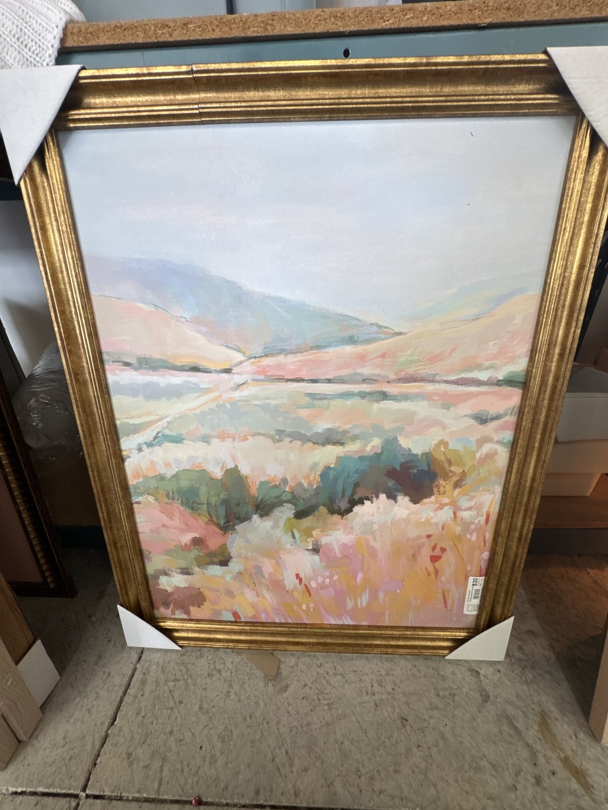 24"x30" Colorful Landscape Canvas Board Framed Art - Threshold