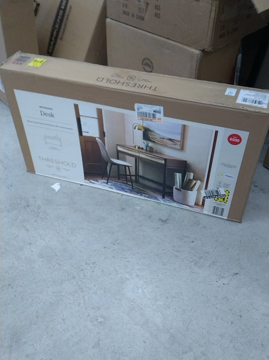 Withania Desk With Drawers - Threshold™: Wood Composite, Home Office Furniture, Study Writing Table : Target