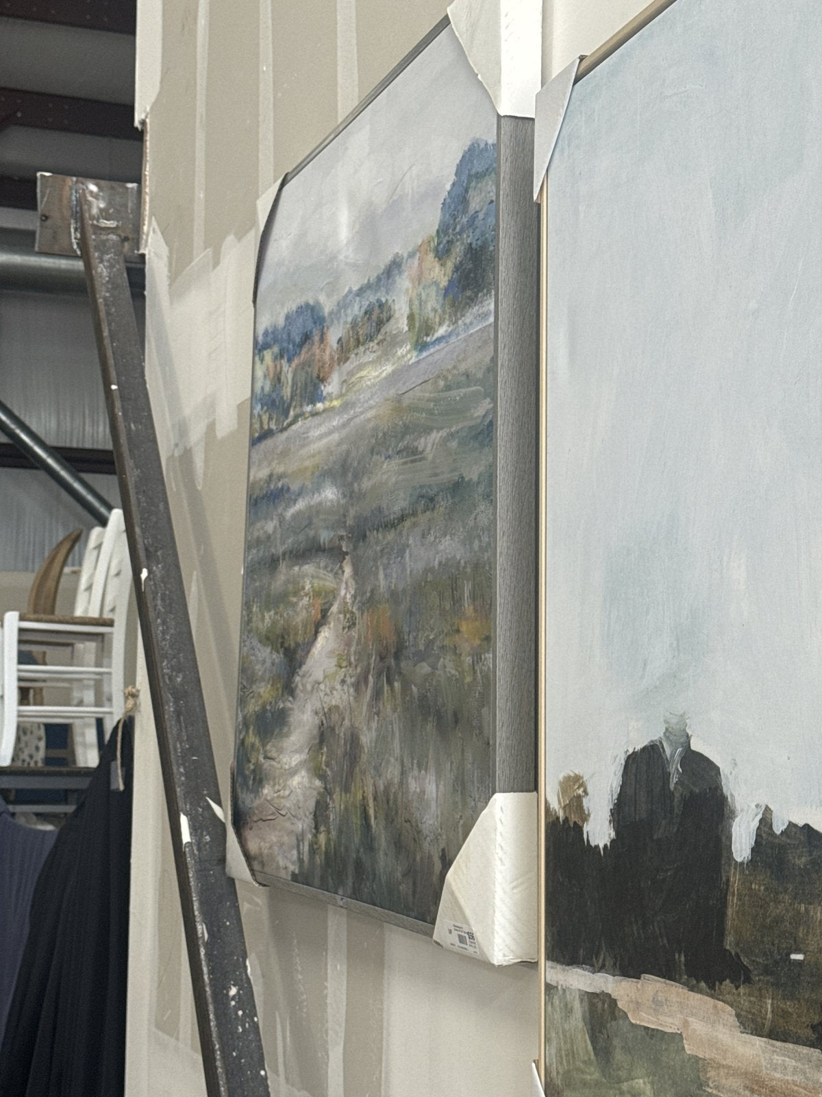 Masterpiece Art Gallery 35"x35" Spring Mountains Square Wall Art