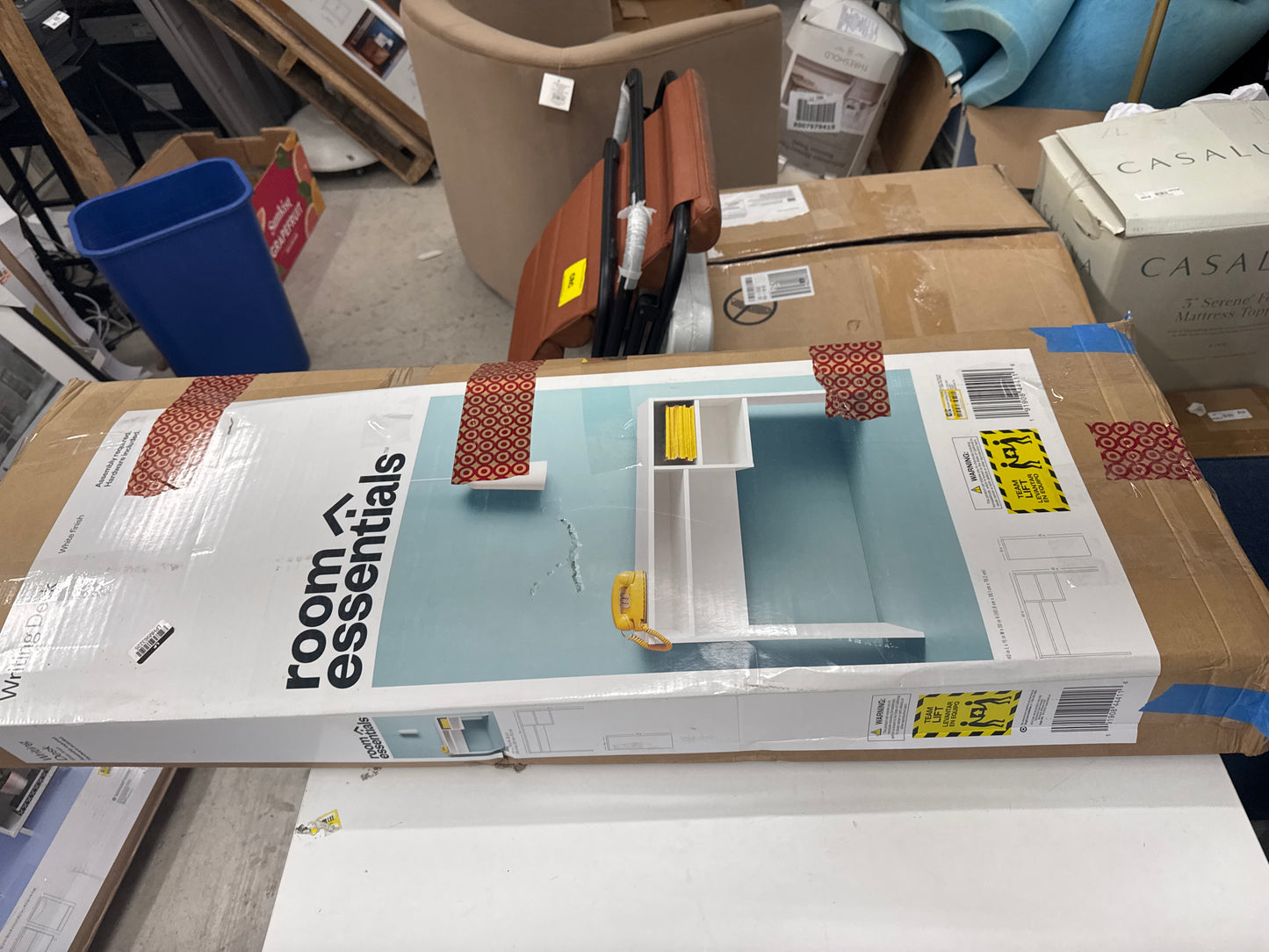 Student Writing Desk With Storage White - Room Essentials™ : Target