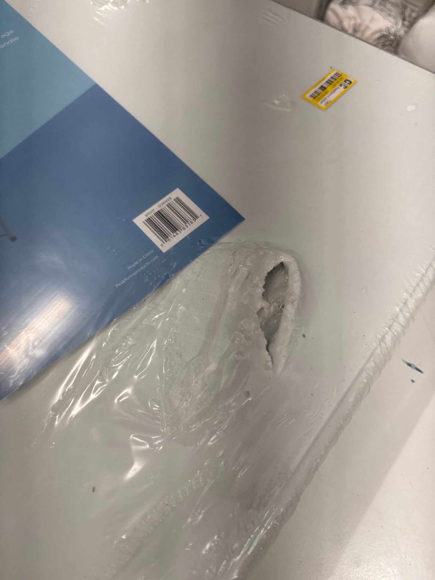 Peakform 4' Adjustable Height Folding Table Off-White