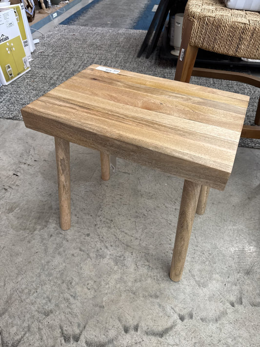 Storied Home Long Reclaimed Wood Accent Table Natural