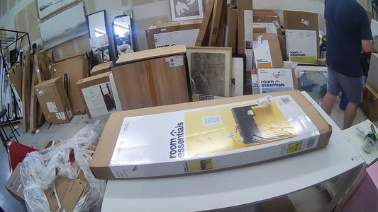 Student Writing Dorm Desk with Storage Black - Room Essentials