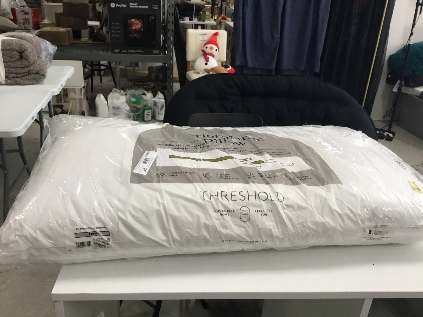 King Machine Washable Firm Performance Bed Pillow White - Threshold