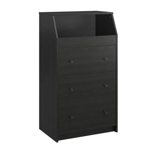 The Loft 3 Drawer Dresser, Black Oak