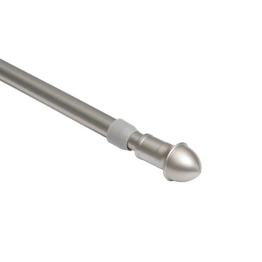 28"-48" Café Curtain Rod Nickel - Room Essentials