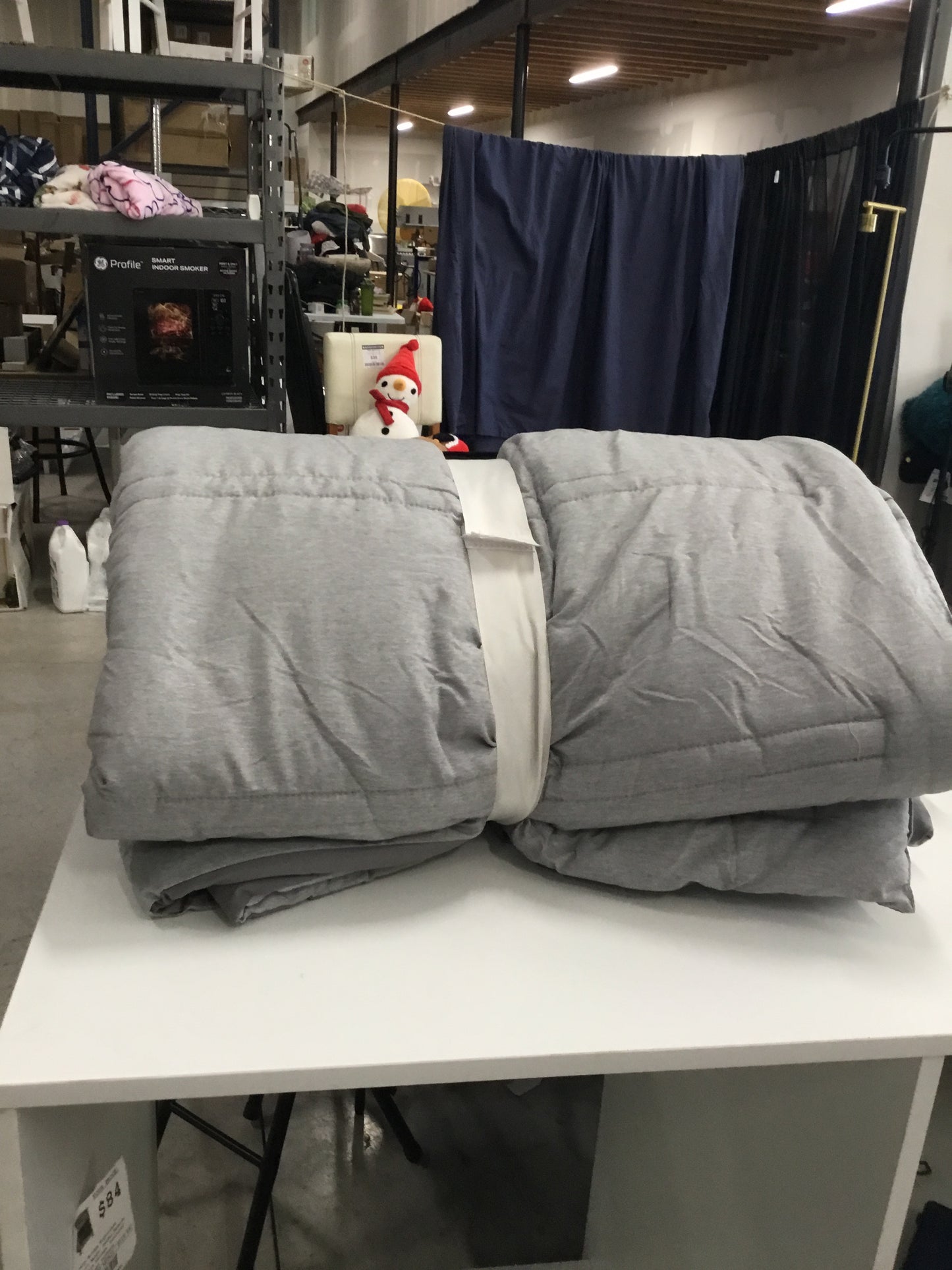 King Lofty Microfiber Comforter Dark Gray Heather - Room Essentials