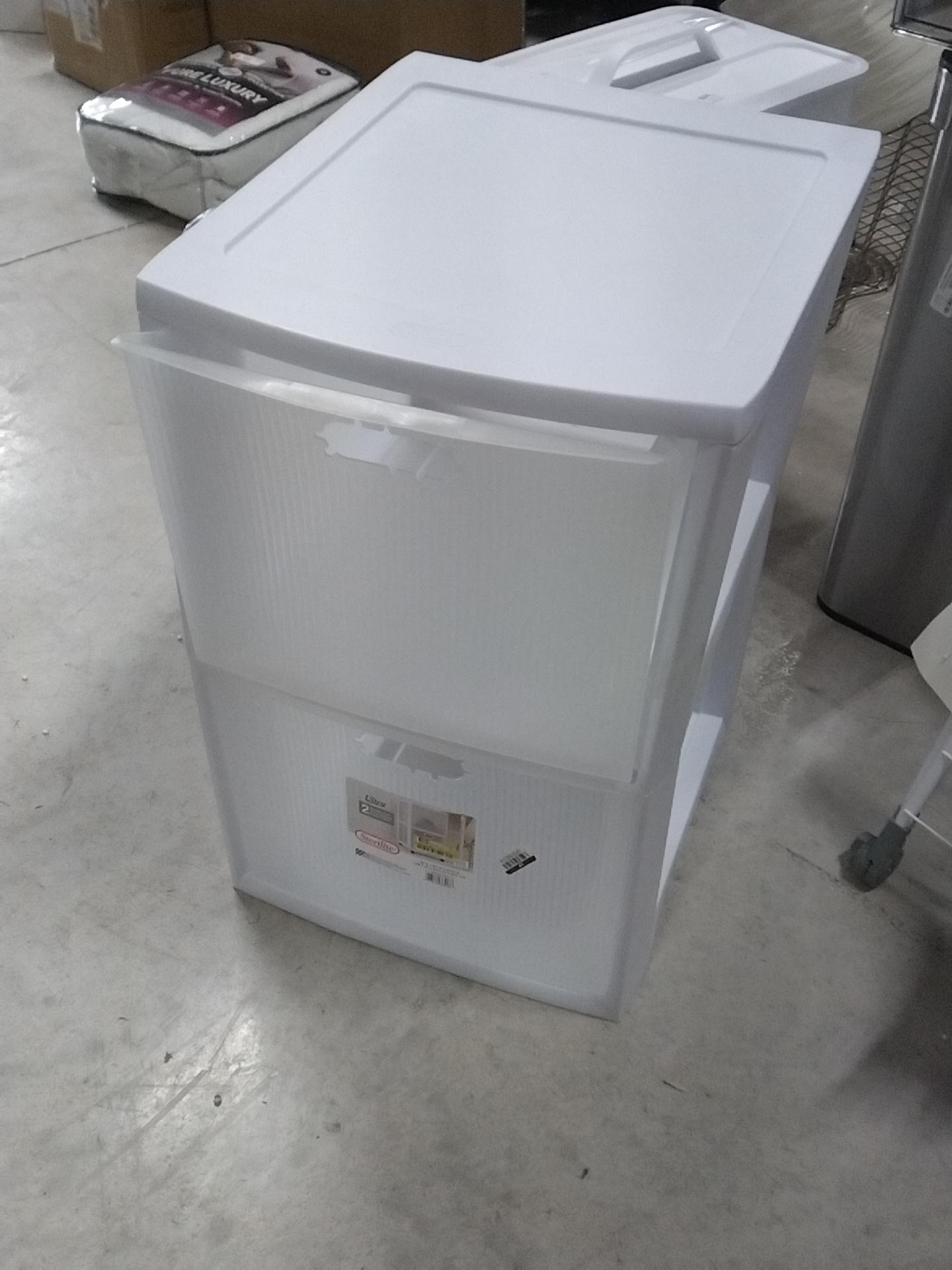 Sterilite Ultra 2-Drawer Storage Cart White