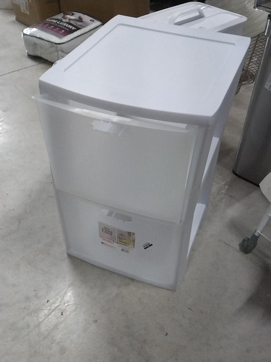 Sterilite Ultra 2-Drawer Storage Cart White