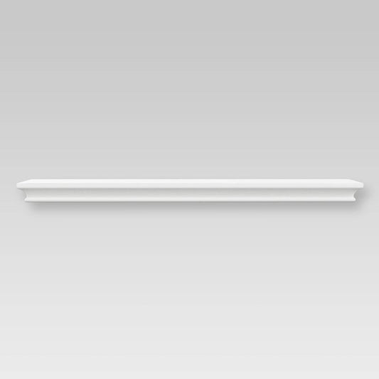 36" X 7.75" Traditional Wall Shelf White - Threshold™: Mdf Painted Floating Shelf, Includes Mounting Hardware : Target