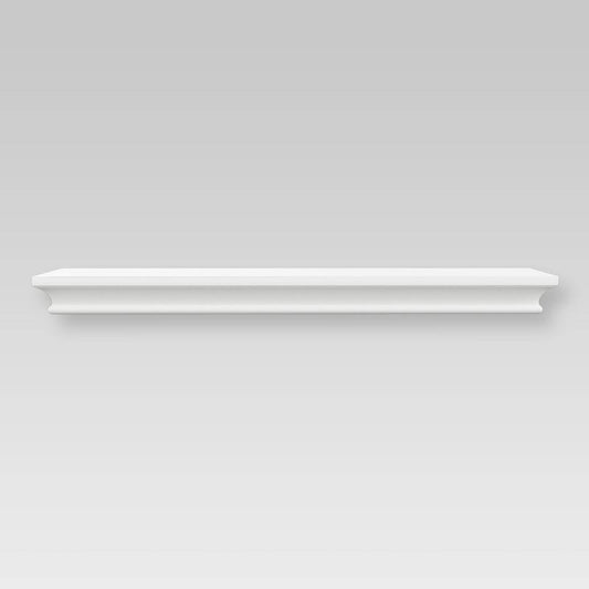 24" X 7.75" Traditional Wall Shelf White - Threshold™: Mdf, Includes Mounting Hardware : Target