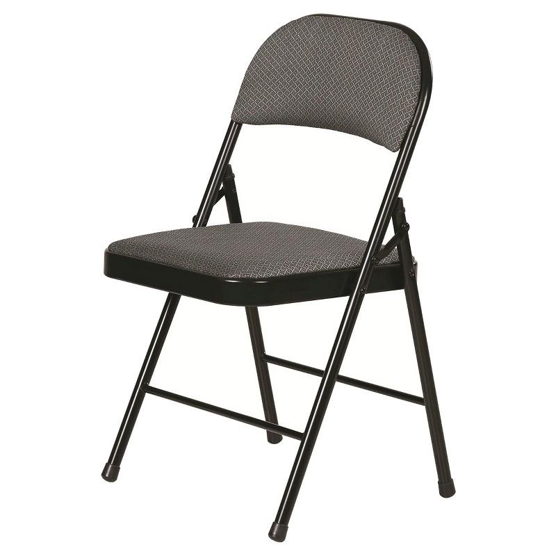 Peakform Fabric Padded Folding Chair Black