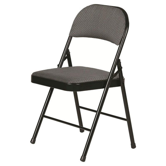 Peakform Fabric Padded Folding Chair Black
