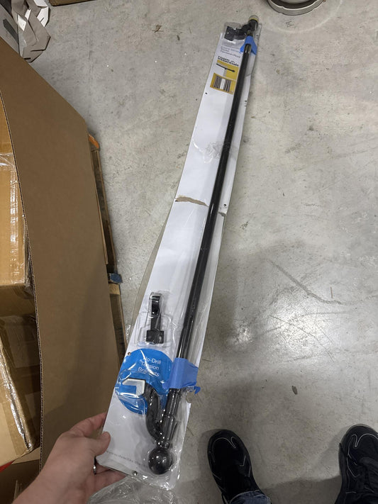 48"-84" Twist and Shout Easy Install Curtain Rod Matte Black - Room Essentials: No Drill Tension Rod, Steel