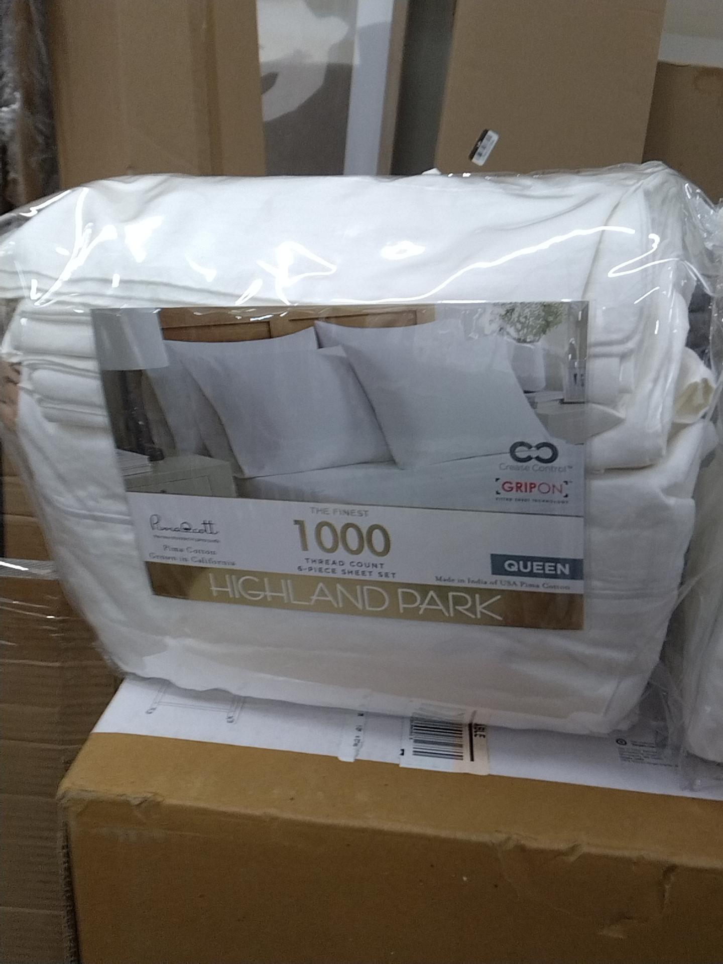 Rancho Highland Park 1000 Thread Count Queen Pima Cotton Sheet Set