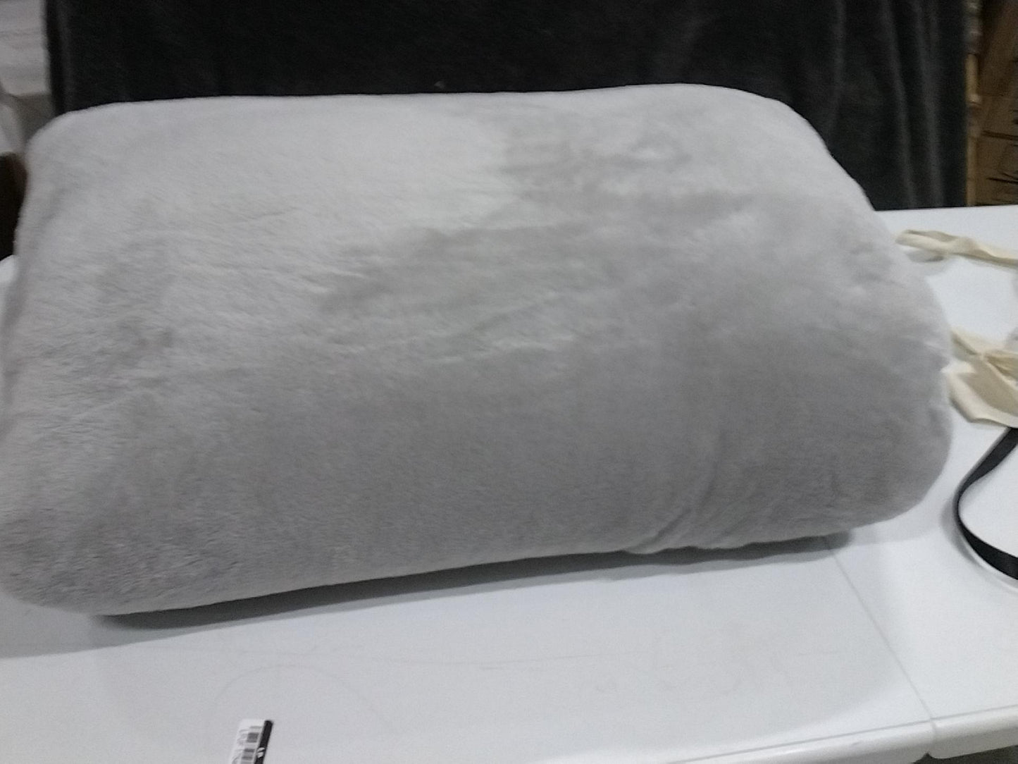 King Microplush Bed Blanket Gray - Threshold: Cozy Polyester, Traditional Style, No Fill, Year-Round Comfort