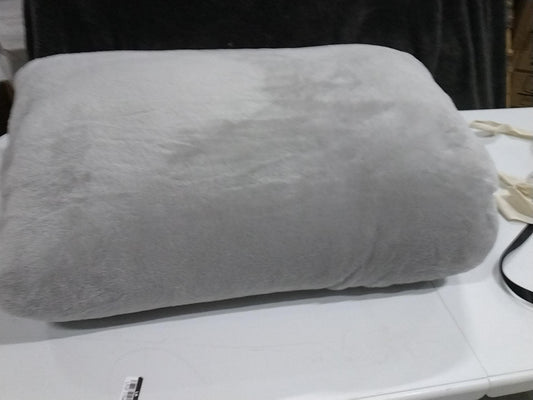 King Microplush Bed Blanket Gray - Threshold: Cozy Polyester, Traditional Style, No Fill, Year-Round Comfort